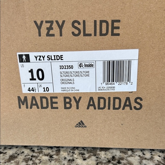Adidas Yeezy Slide Slate Grey Size 10 NWT - Picture 6 of 6